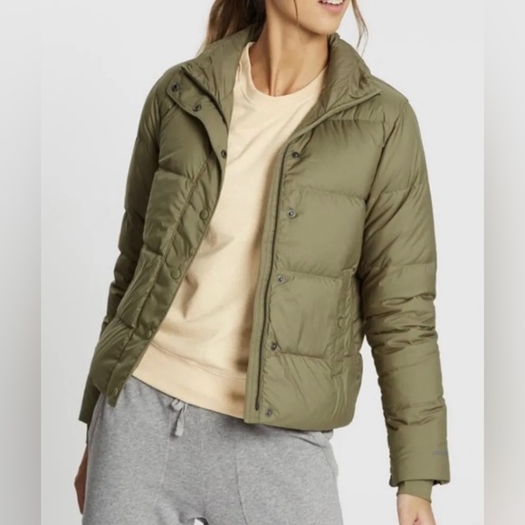 Patagonia Silent Down Jacket Puffer Women's size XL Basin Green - Picture 3 of 15